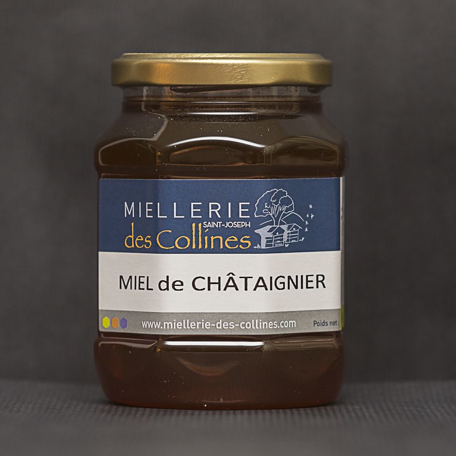 Miel de Châtaignier, récolté en Ardèche ou dans la Drôme mois de juin