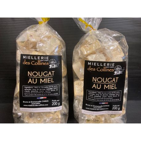 Nougat au miel sachet de 200 g